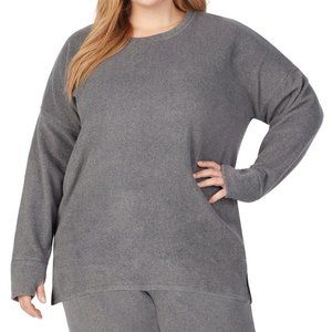 NWT- Cuddl Duds Plus Fleece with Stretch, H Grey